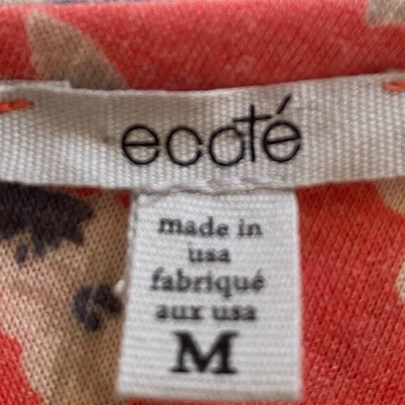 UO / Ecote Rouched Halter Top with Floral Pattern - Picture 2 of 2